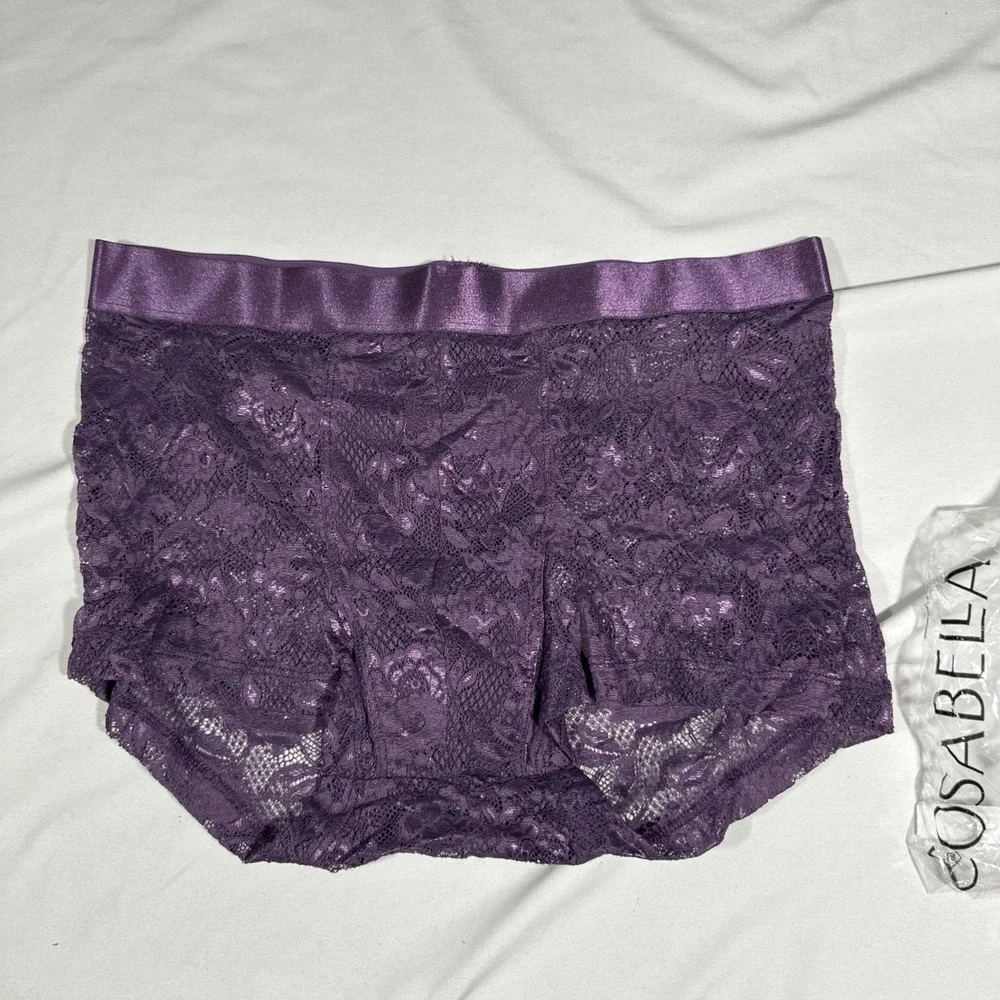 NWT Cosabella [ Mens Small ] Lace Never Say Never Lace Classic Trunk Boxer U1945